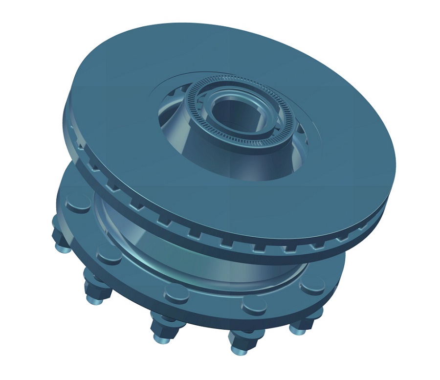 永润7.5t盘式后免维护轮毂总成