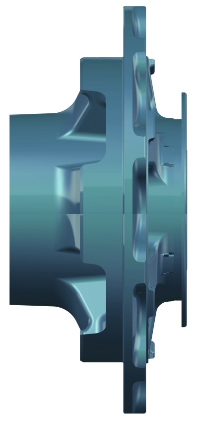 永润10t鼓式后免维护轮毂总成